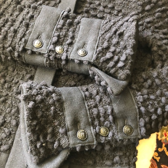 Chanel 2009 Runway Wool Jacket Black 40 S-M - Picture 5 of 11